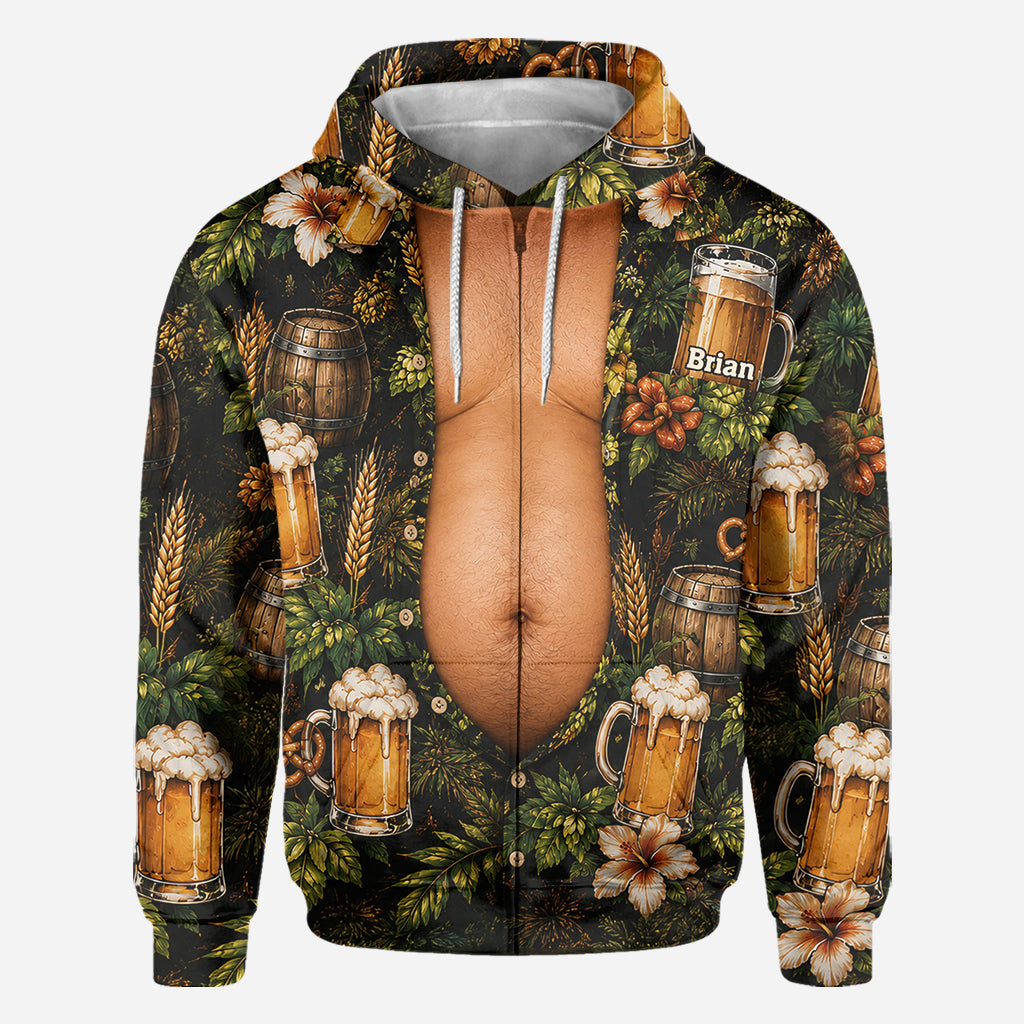 Funny Beer Belly - Personalized Beer All Over Shirt