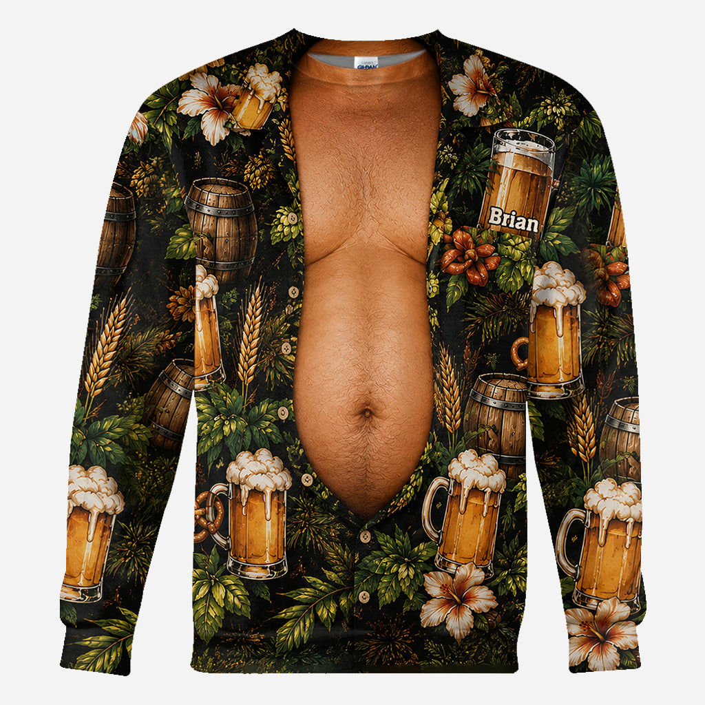 Funny Beer Belly - Personalized Beer All Over Shirt