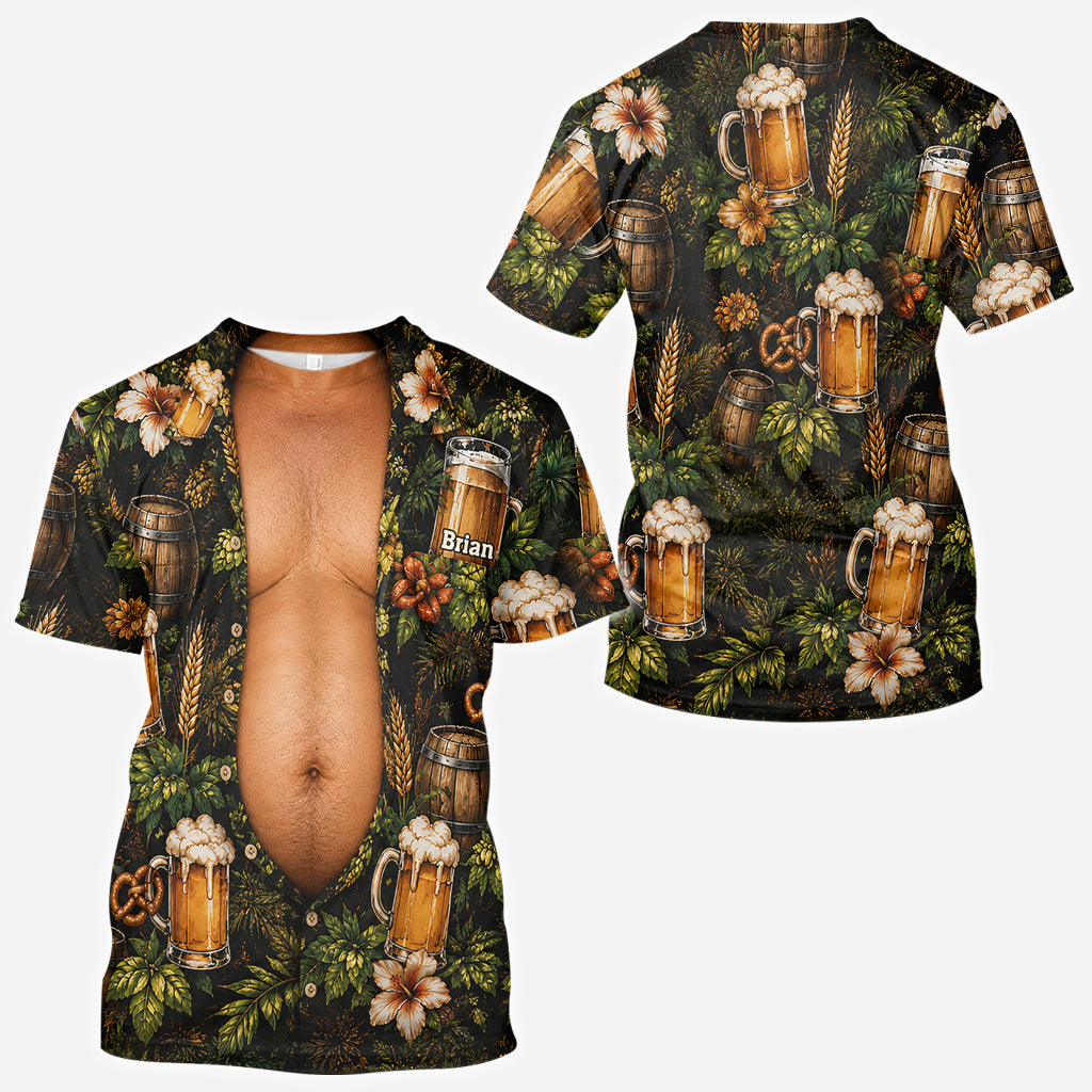 Funny Beer Belly - Personalized Beer All Over Shirt