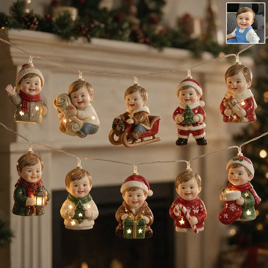 Christmas Is Coming - Personalized Kid String Lights