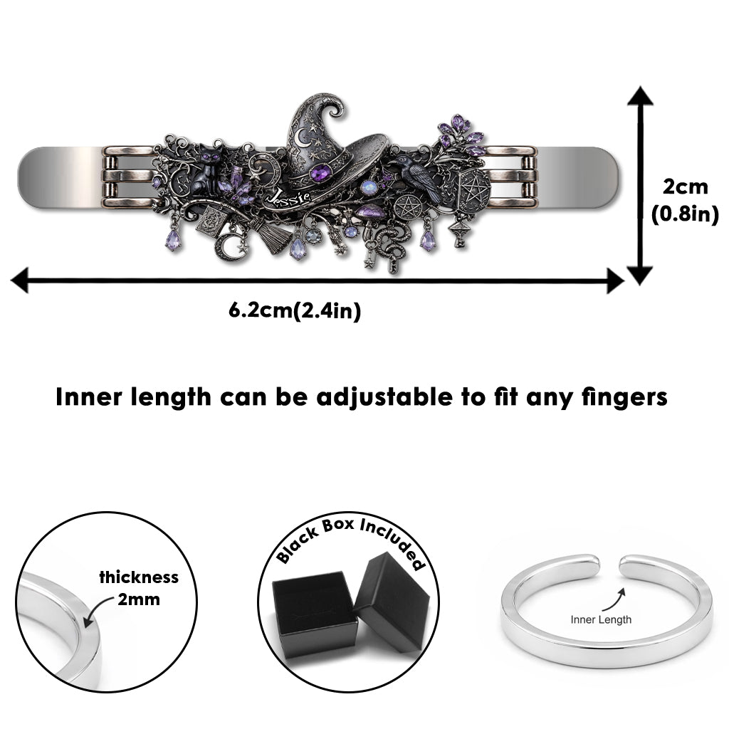 Enchanted Witch - Personalized Witch Bracelet & Ring Set