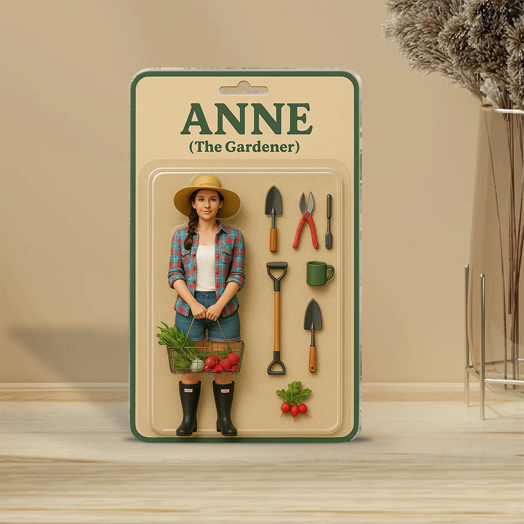 Custom Figure From Photo - Personalized Gardening Custom Shaped Acrylic Plaque
