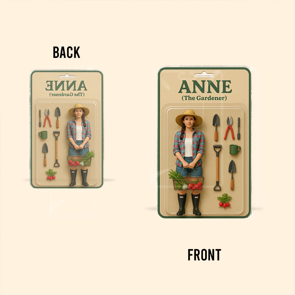 Custom Figure From Photo - Personalized Gardening Custom Shaped Acrylic Plaque