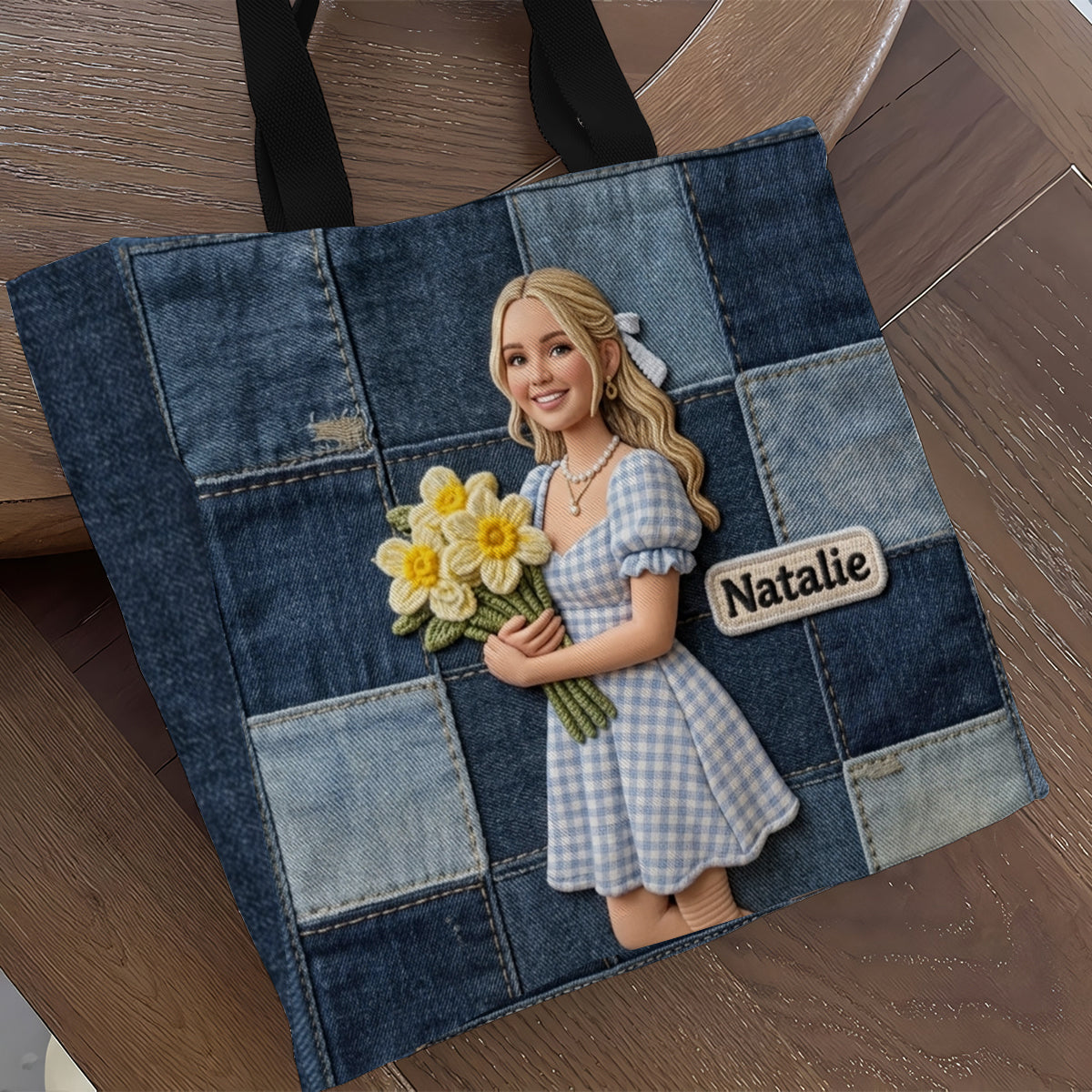 Sac fourre-tout personnalisé - Amour de soi imprimé sur toile