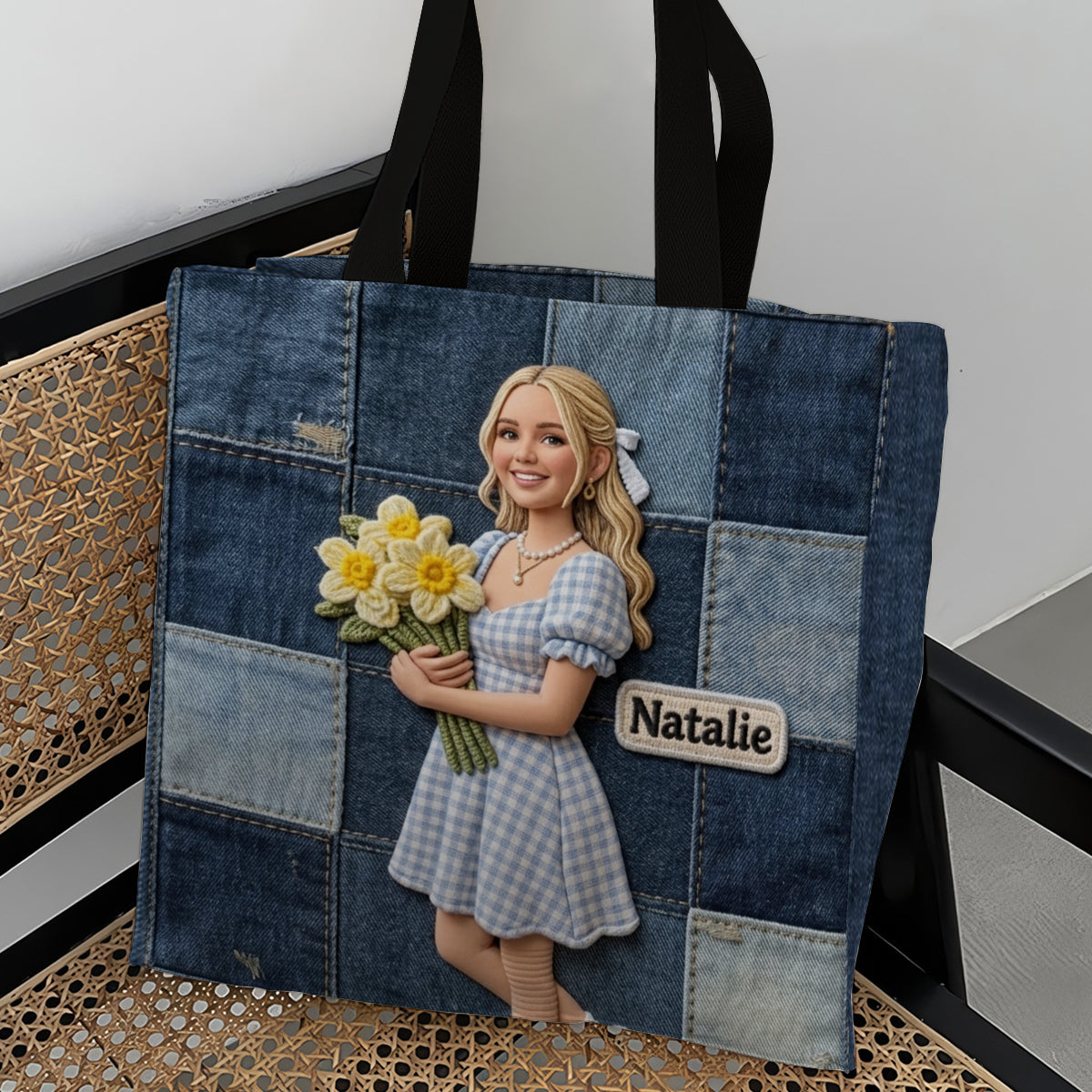 Sac fourre-tout personnalisé - Amour de soi imprimé sur toile
