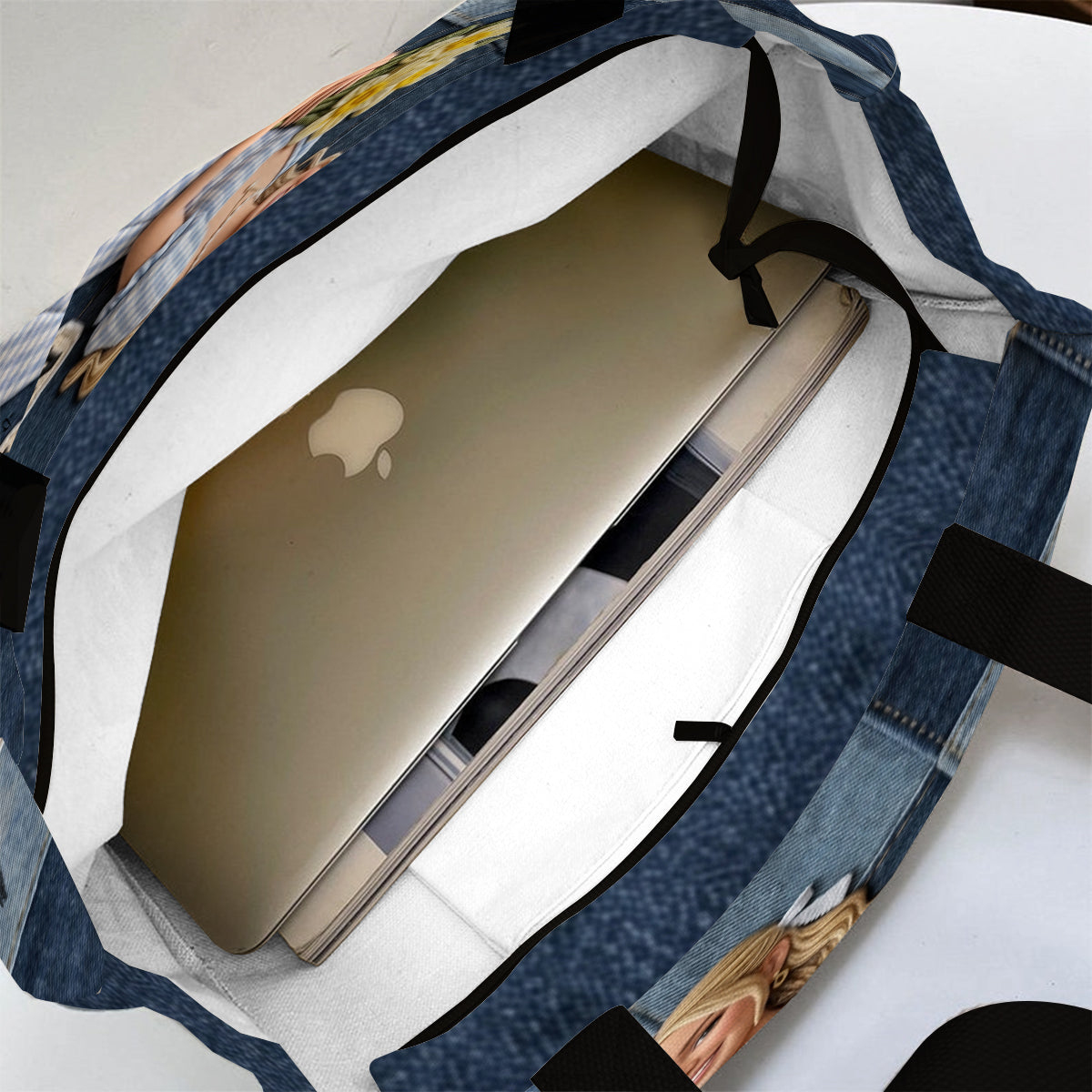 Sac fourre-tout personnalisé - Amour de soi imprimé sur toile
