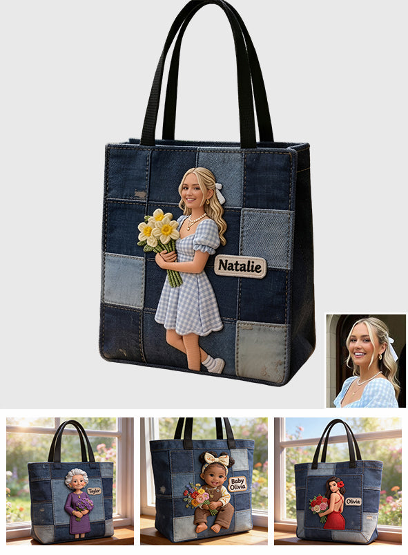 Sac fourre-tout personnalisé - Amour de soi imprimé sur toile