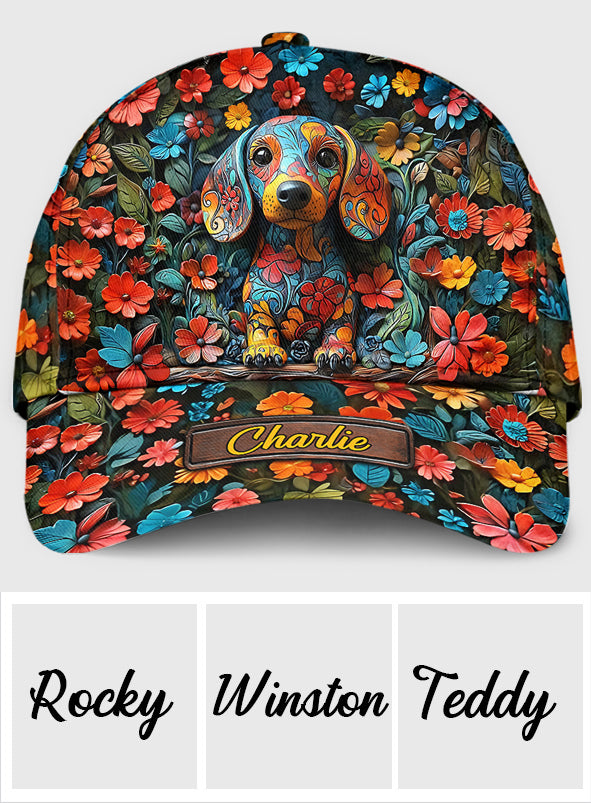 Love Dachshund - Personalized Dog Classic Cap