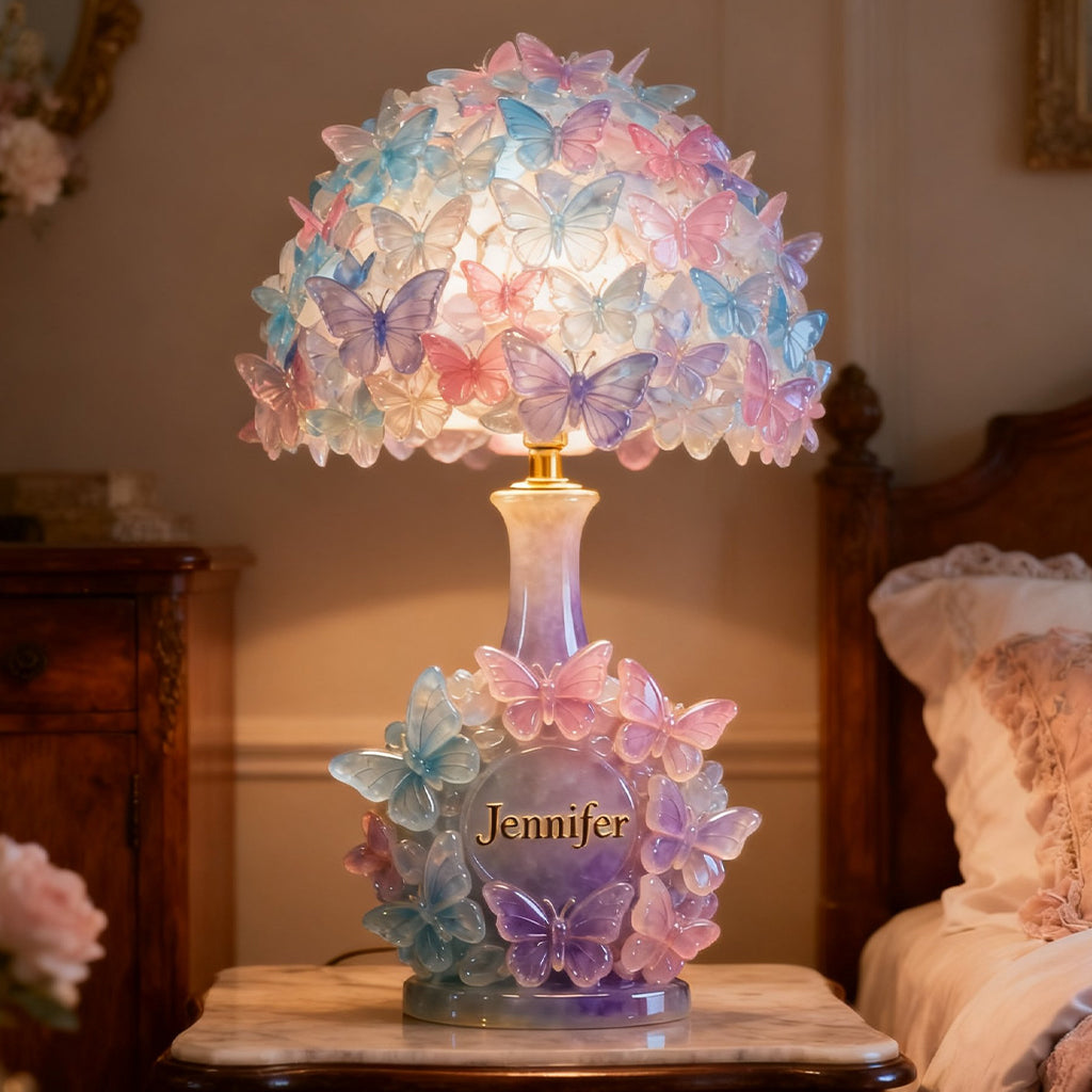 Colorful Butterfies - Personalized Butterfly Acrylic LED Night Light