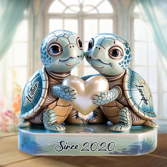 Doucement mais sûrement, toujours ensemble - Cadeau pour mari et femme, anniversaire - Plaque acrylique personnalisée pour couple