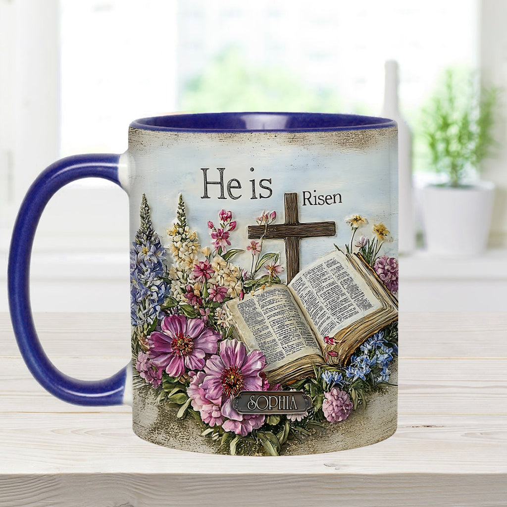 Il est ressuscité - Mug chrétien personnalisé