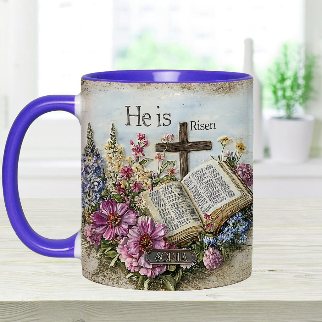 Il est ressuscité - Mug chrétien personnalisé