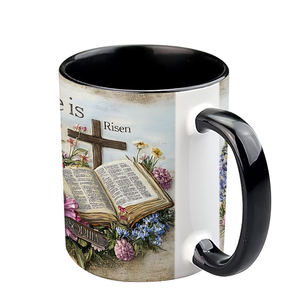 Il est ressuscité - Mug chrétien personnalisé