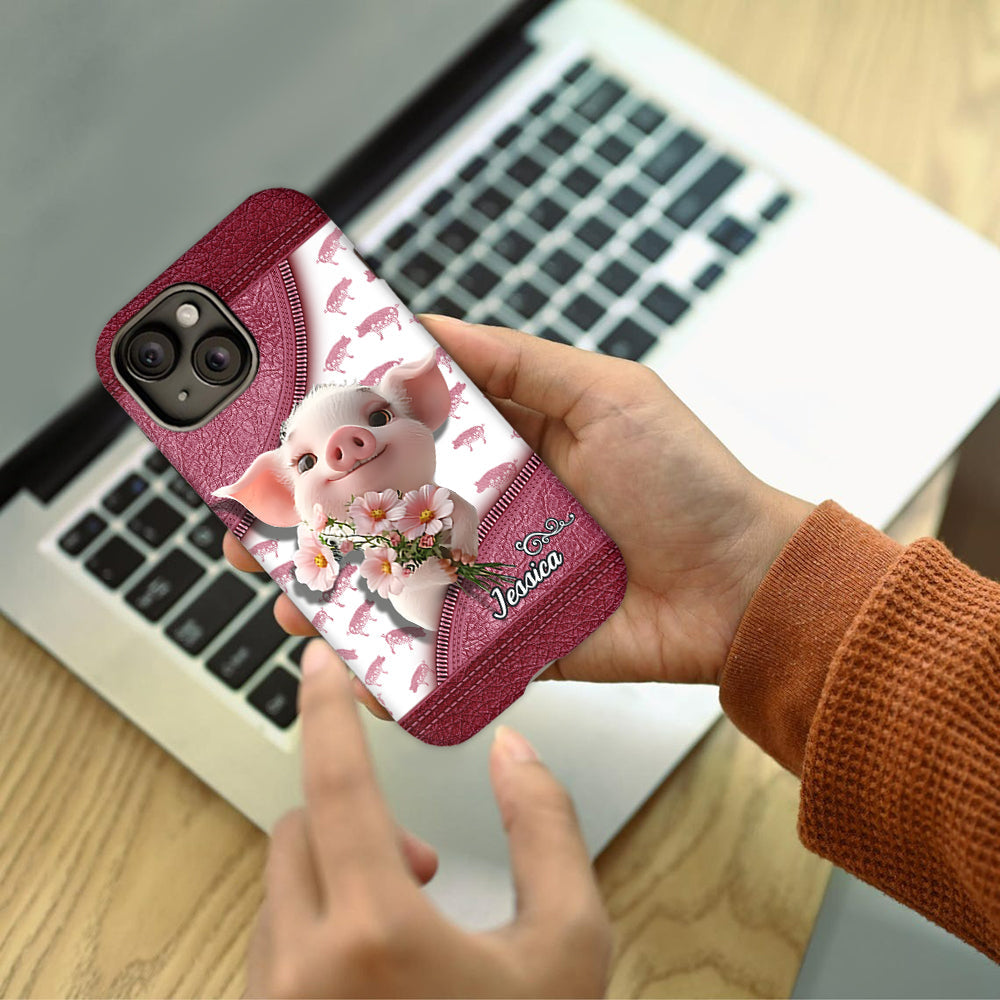 Love Pig - Personalized Pig Lover Full Print Phone Case