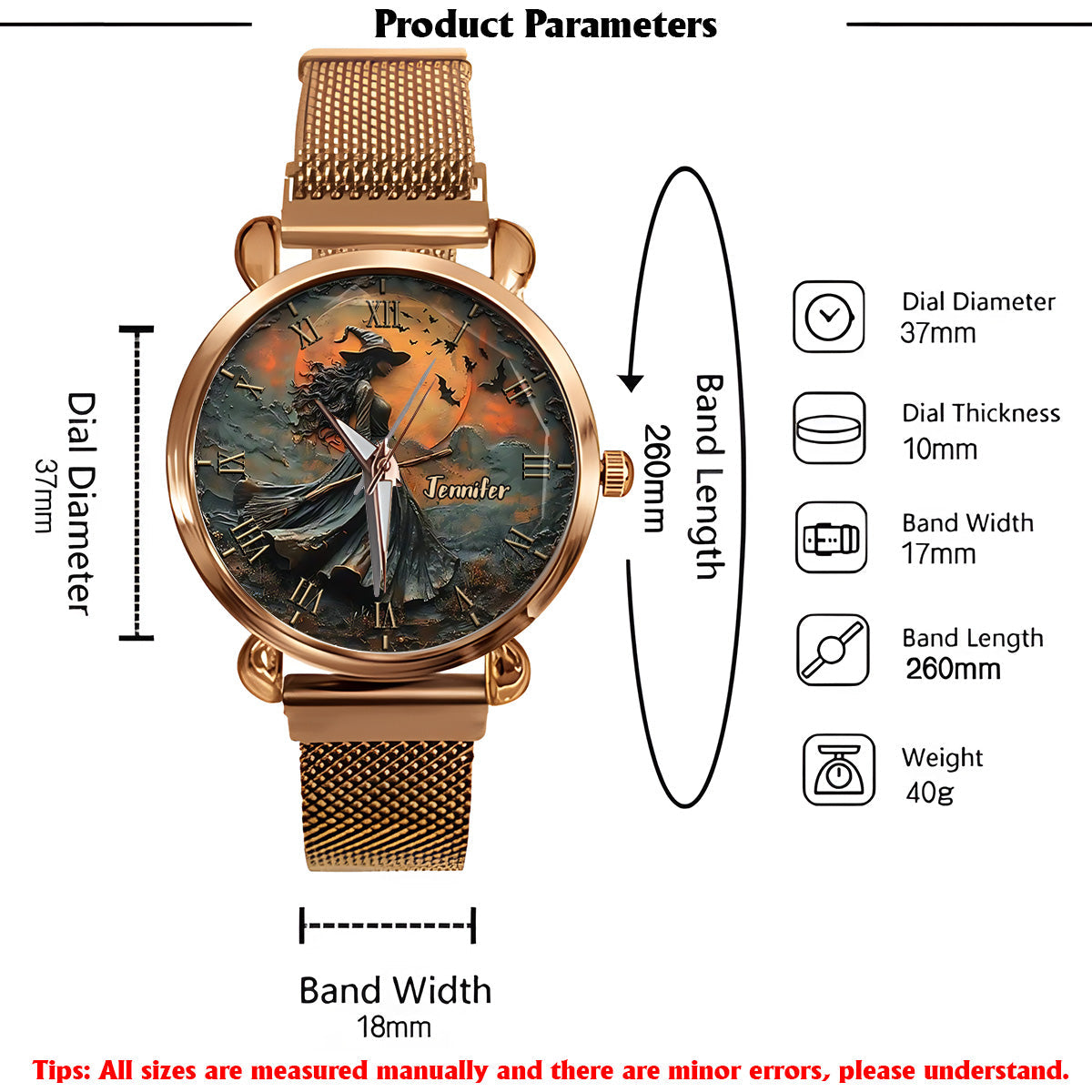 Magical Witch - Personalized Witch Women Hand Watch