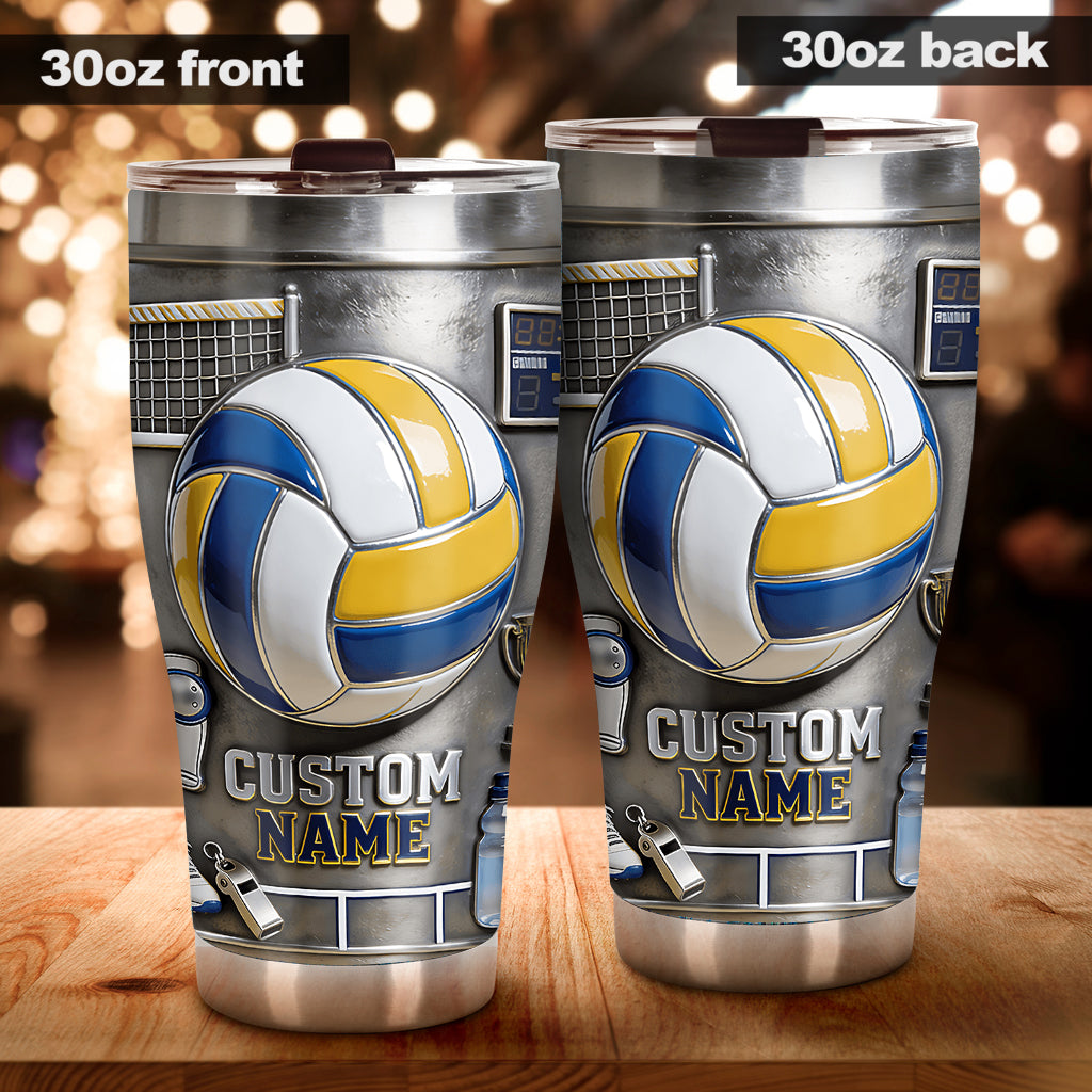 Gobelet isotherme personnalisé « J’adore le volley-ball »