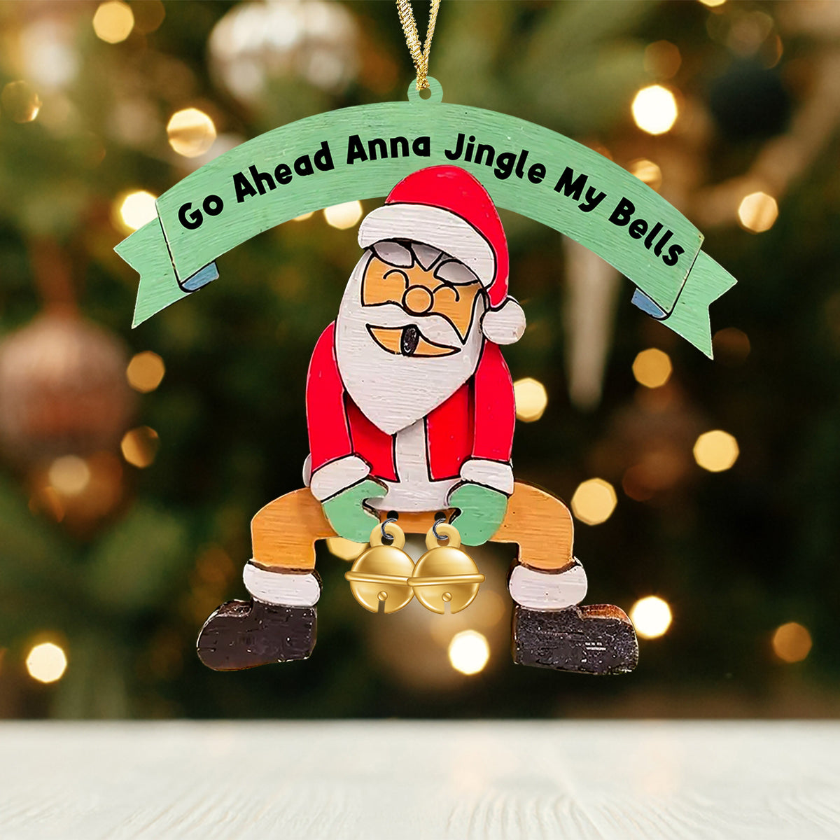 Jingle My Bells - Personalized Couple Ornament With Charm