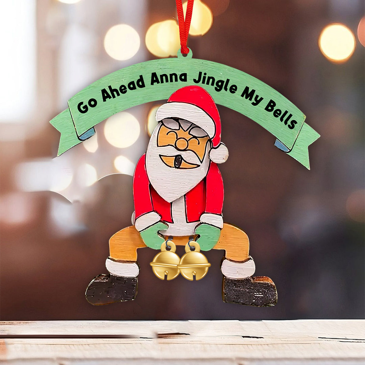 Jingle My Bells - Personalized Couple Ornament With Charm