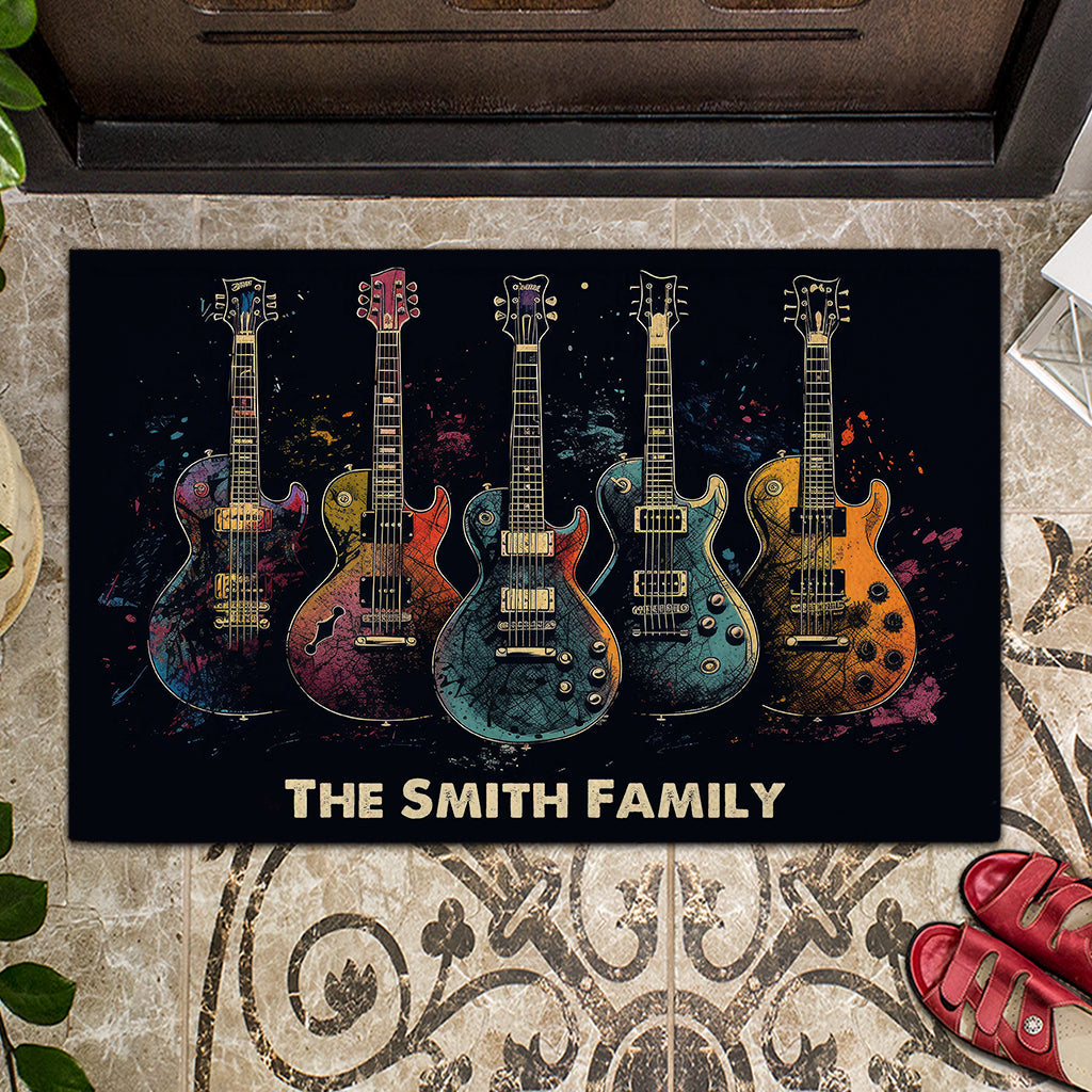 Guitar Harmony - Personalized Guitar Doormat