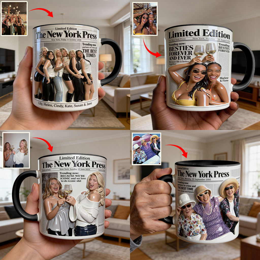 Meilleures amies pour toujours - Mug personnalisé « Meilleure amie »