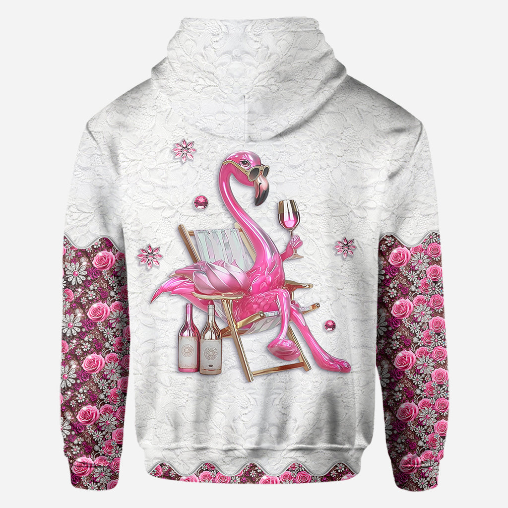 Soyez un flamant rose au milieu d'une volée de pigeons - T-shirt personnalisé à motif flamant rose