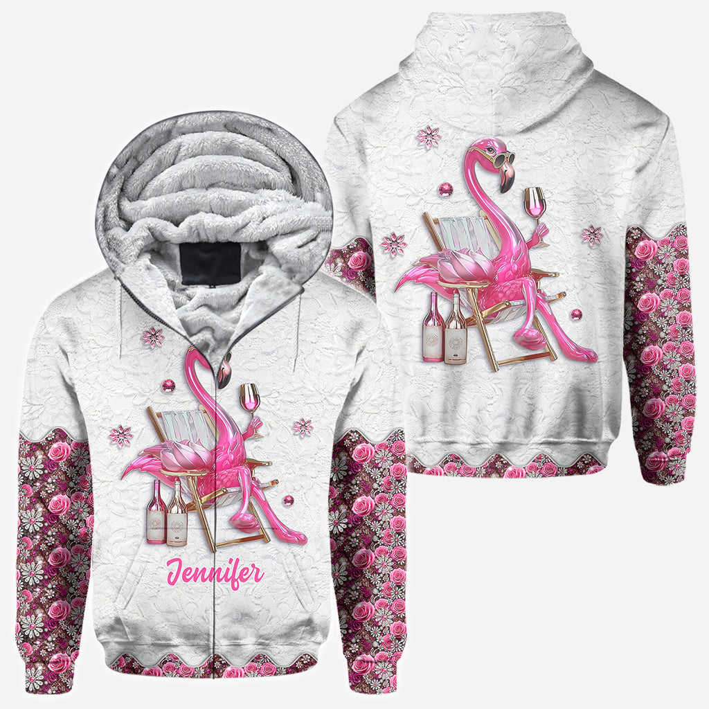 Soyez un flamant rose au milieu d'une volée de pigeons - T-shirt personnalisé à motif flamant rose