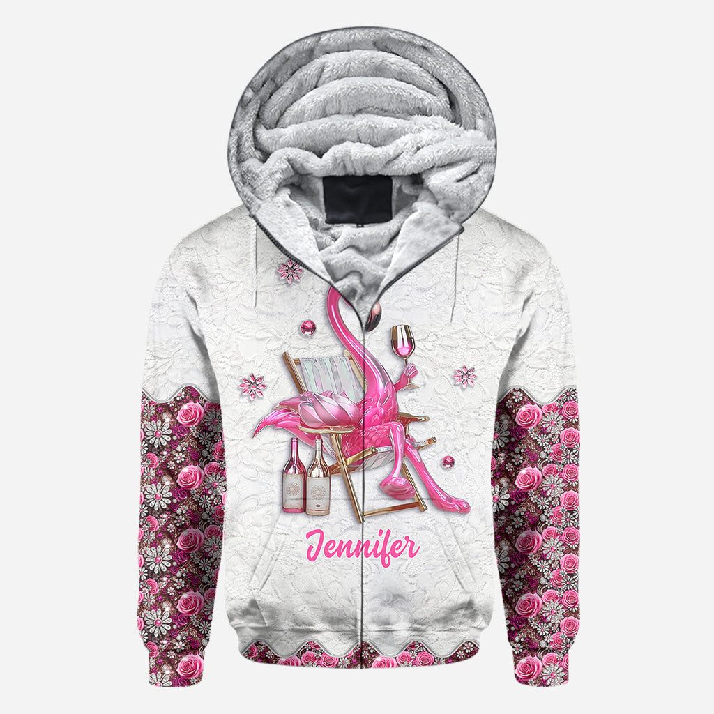 Soyez un flamant rose au milieu d'une volée de pigeons - T-shirt personnalisé à motif flamant rose