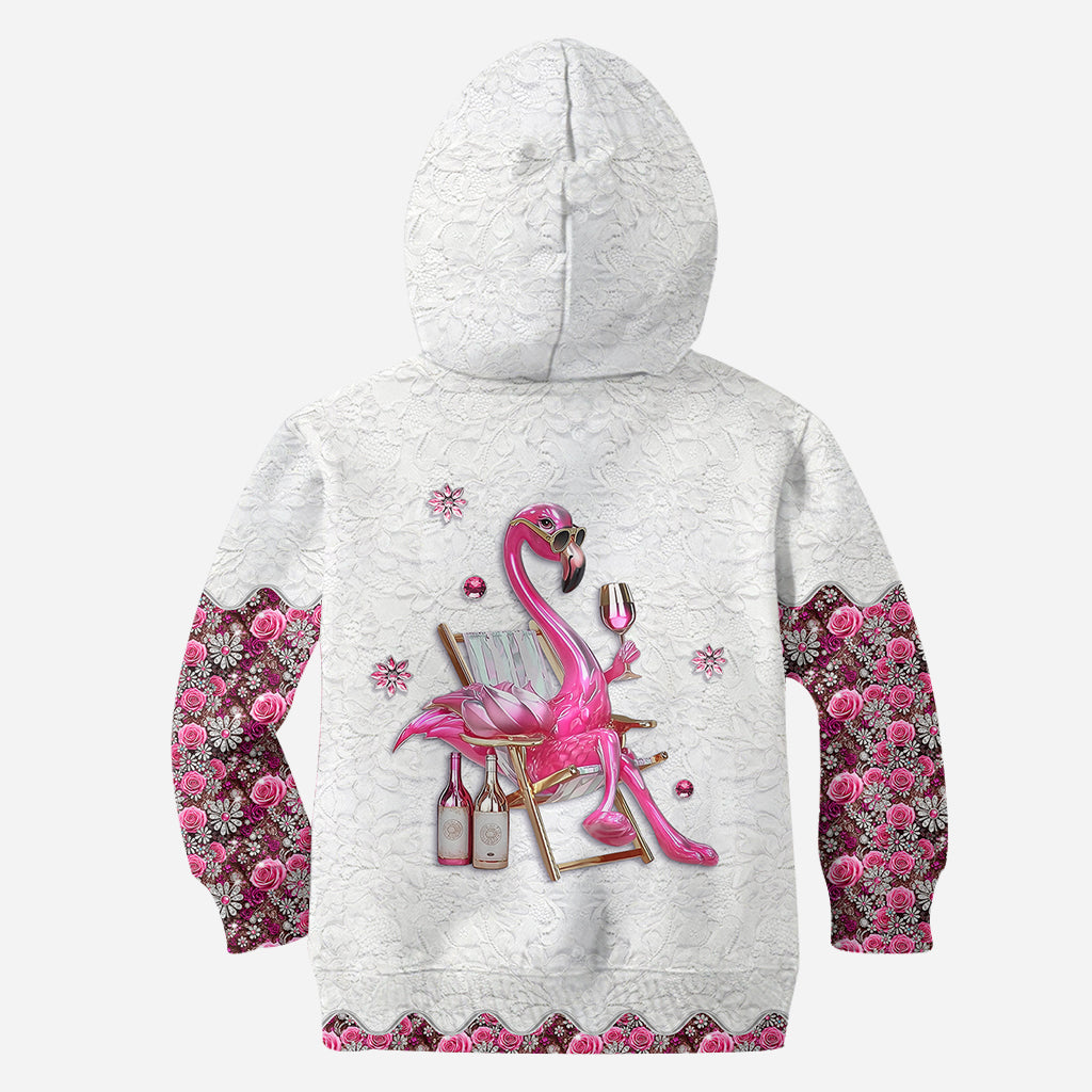 Soyez un flamant rose au milieu d'une volée de pigeons - T-shirt personnalisé à motif flamant rose
