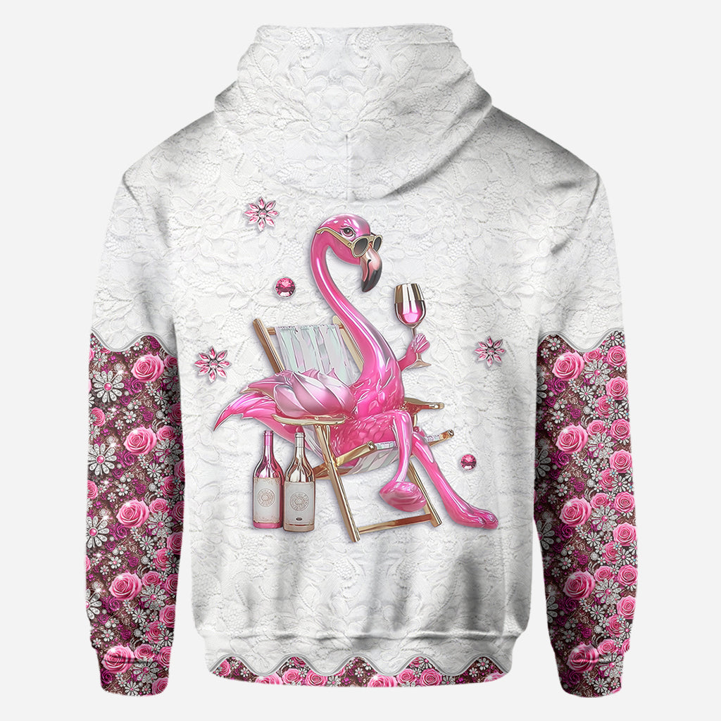 Soyez un flamant rose au milieu d'une volée de pigeons - T-shirt personnalisé à motif flamant rose