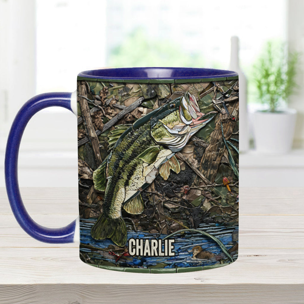 Mug personnalisé « Passionné de pêche »