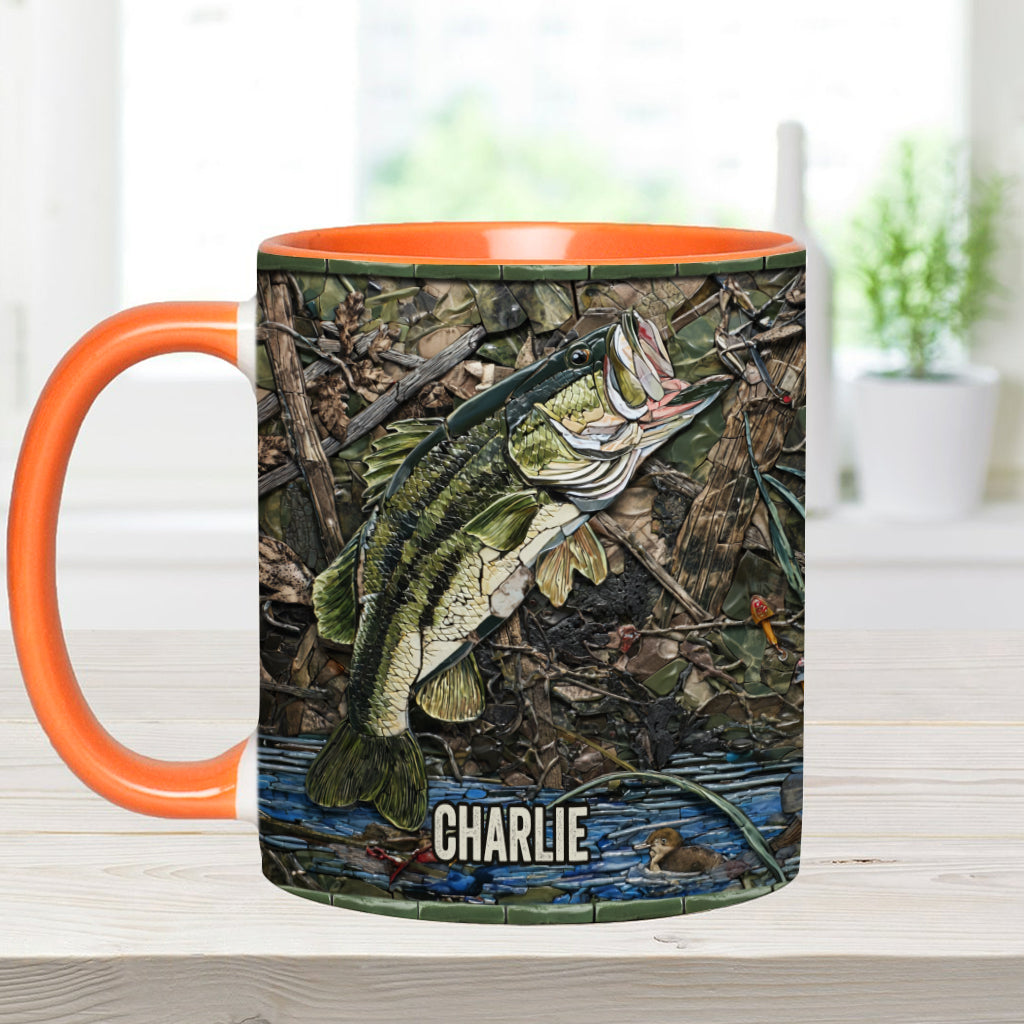 Mug personnalisé « Passionné de pêche »