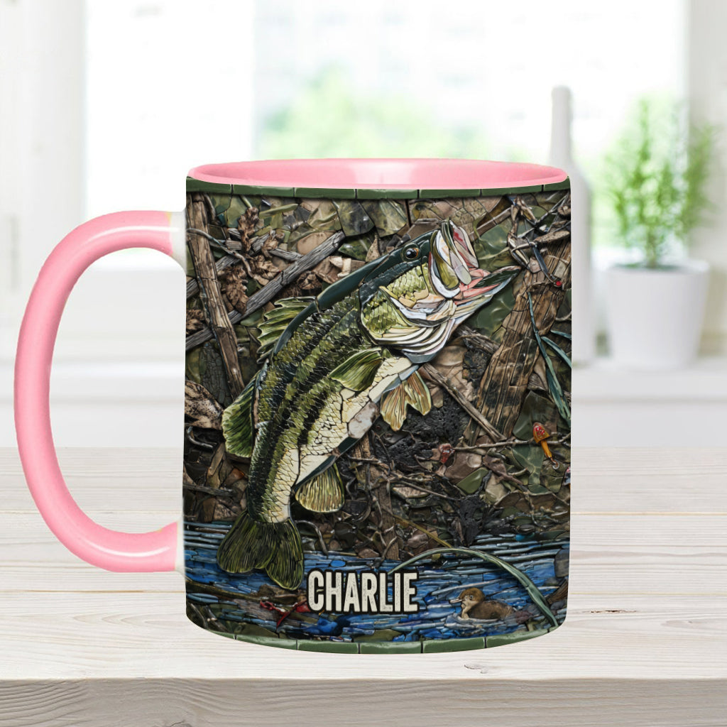 Mug personnalisé « Passionné de pêche »