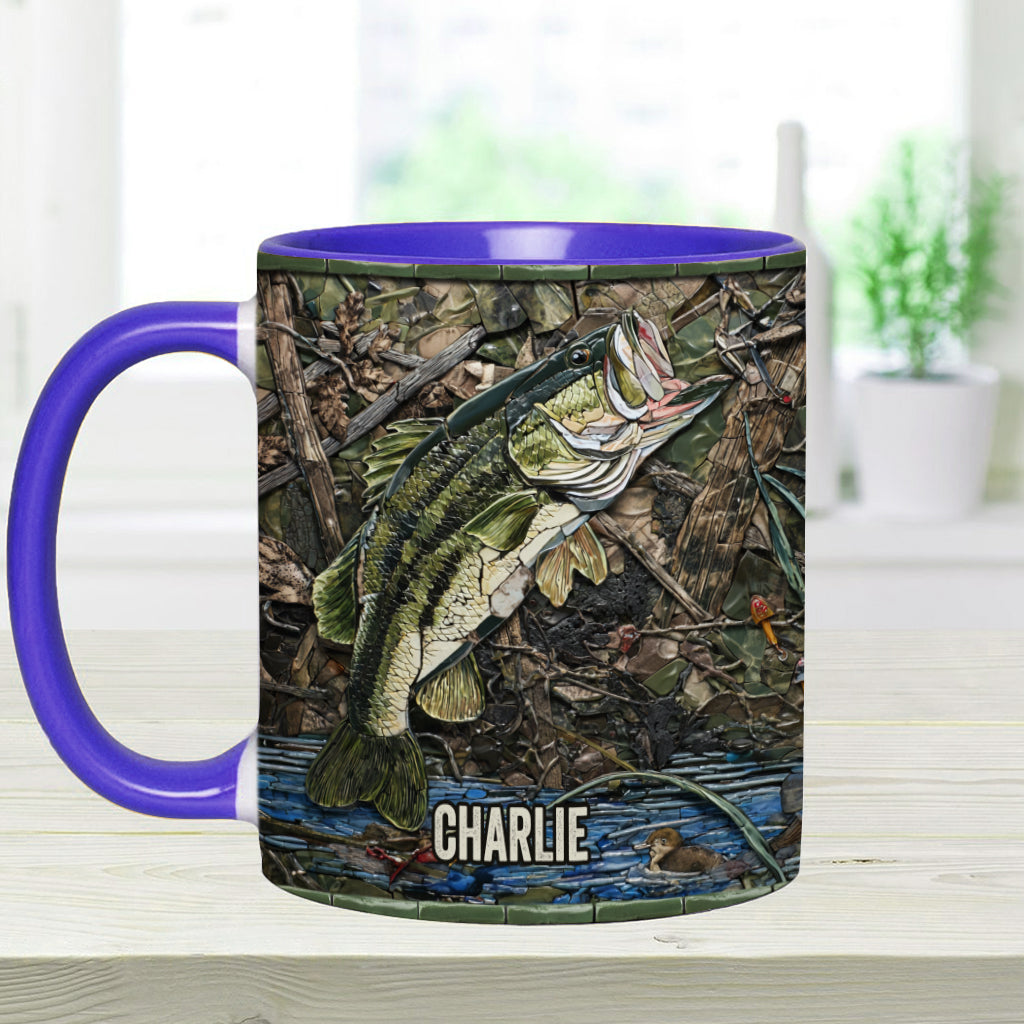 Mug personnalisé « Passionné de pêche »