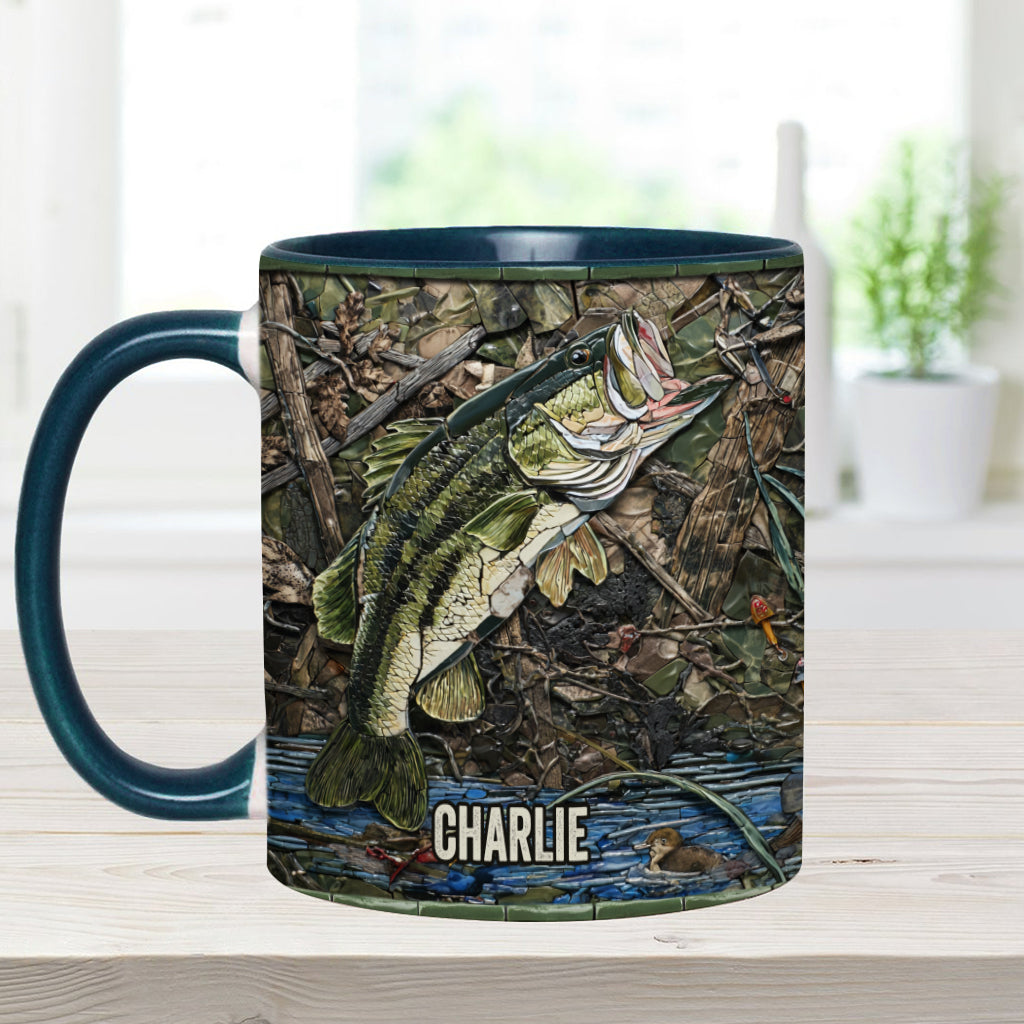 Mug personnalisé « Passionné de pêche »