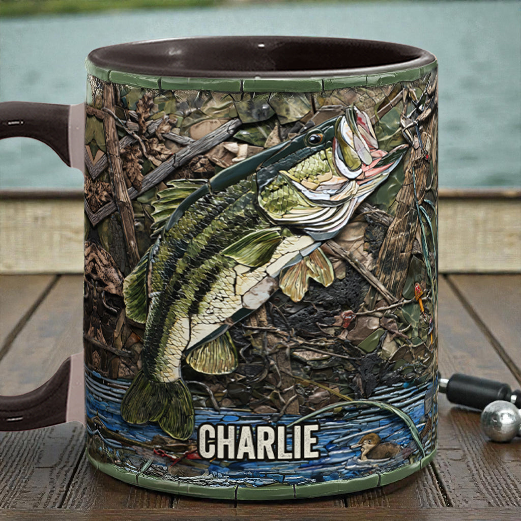 Mug personnalisé « Passionné de pêche »
