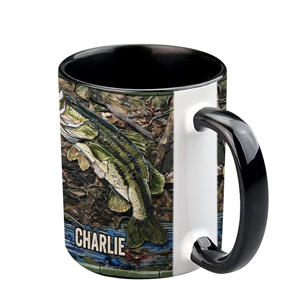 Mug personnalisé « Passionné de pêche »