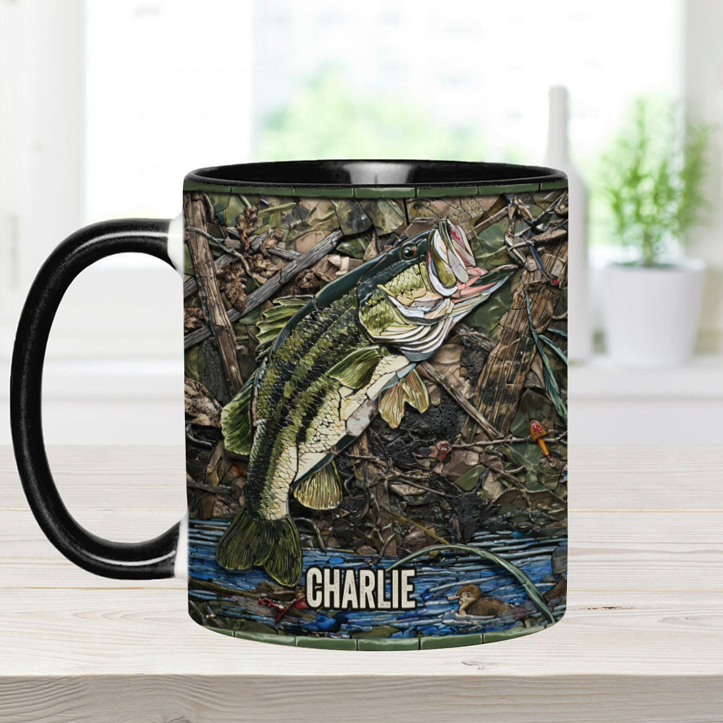 Mug personnalisé « Passionné de pêche »