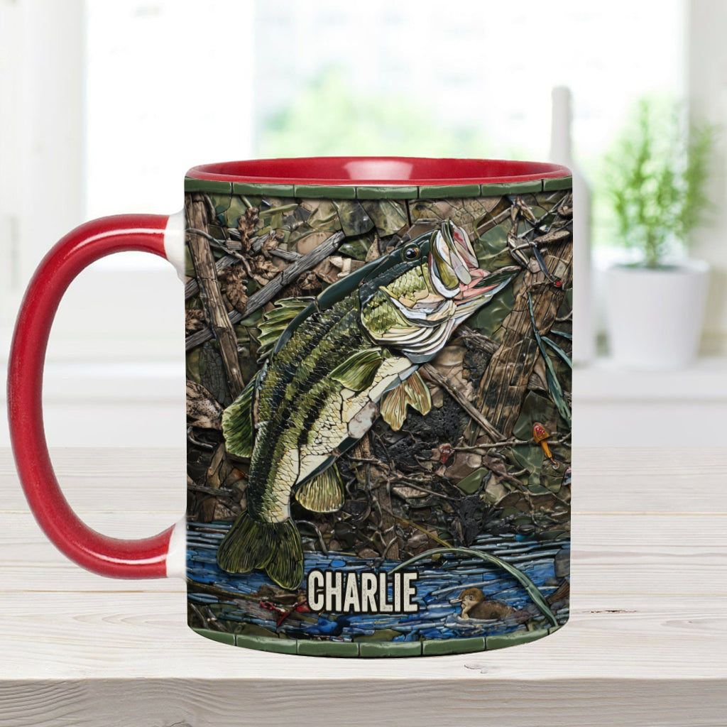 Mug personnalisé « Passionné de pêche »