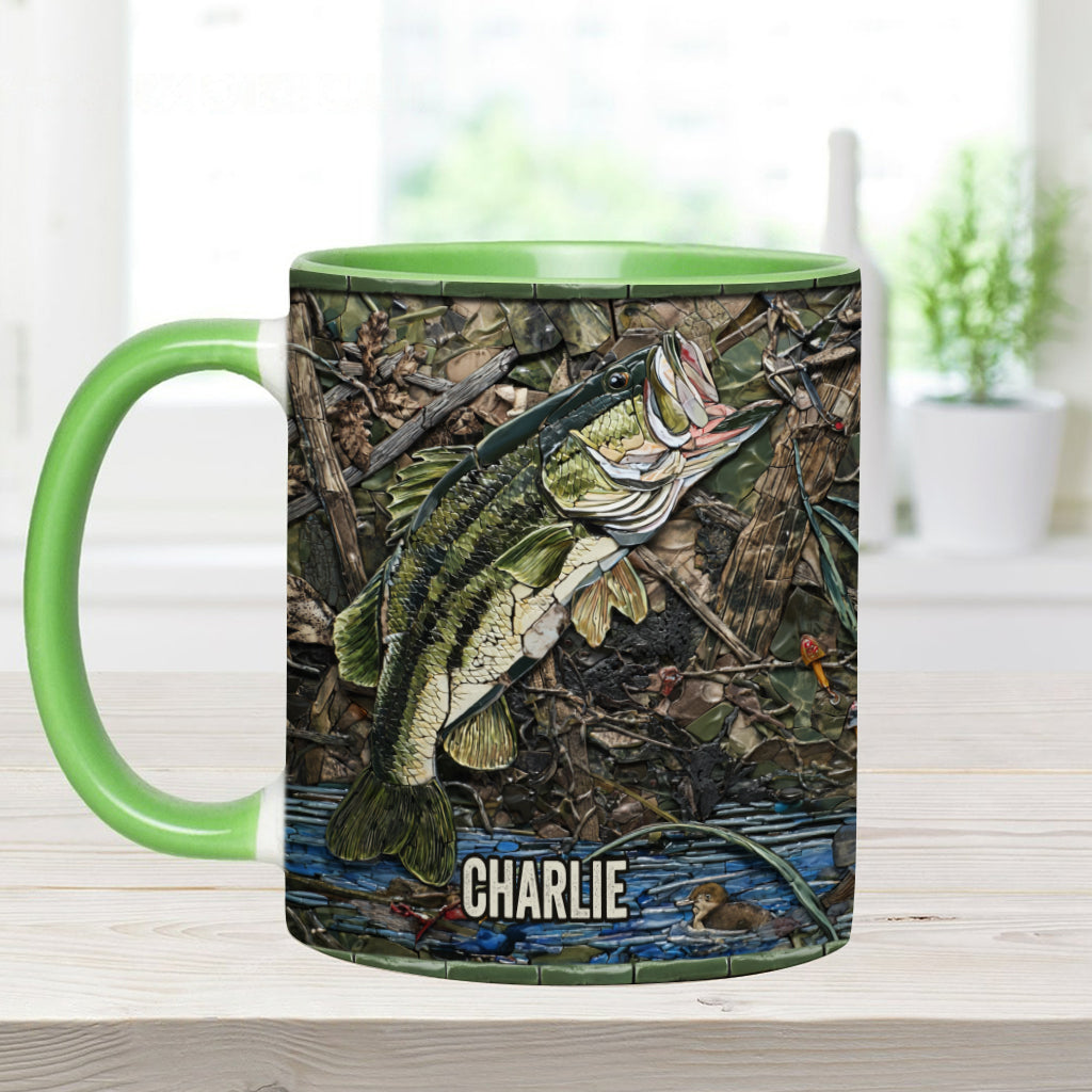 Mug personnalisé « Passionné de pêche »
