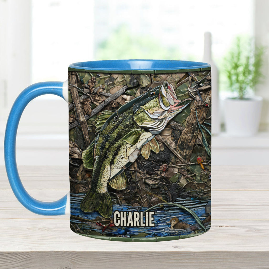 Mug personnalisé « Passionné de pêche »