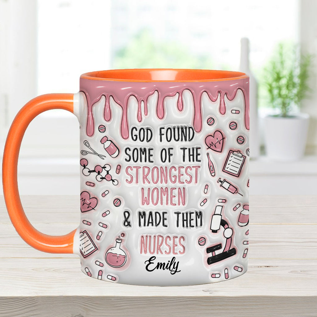 Dieu a choisi des femmes exceptionnelles et en a fait des infirmières - Mug personnalisé pour infirmière