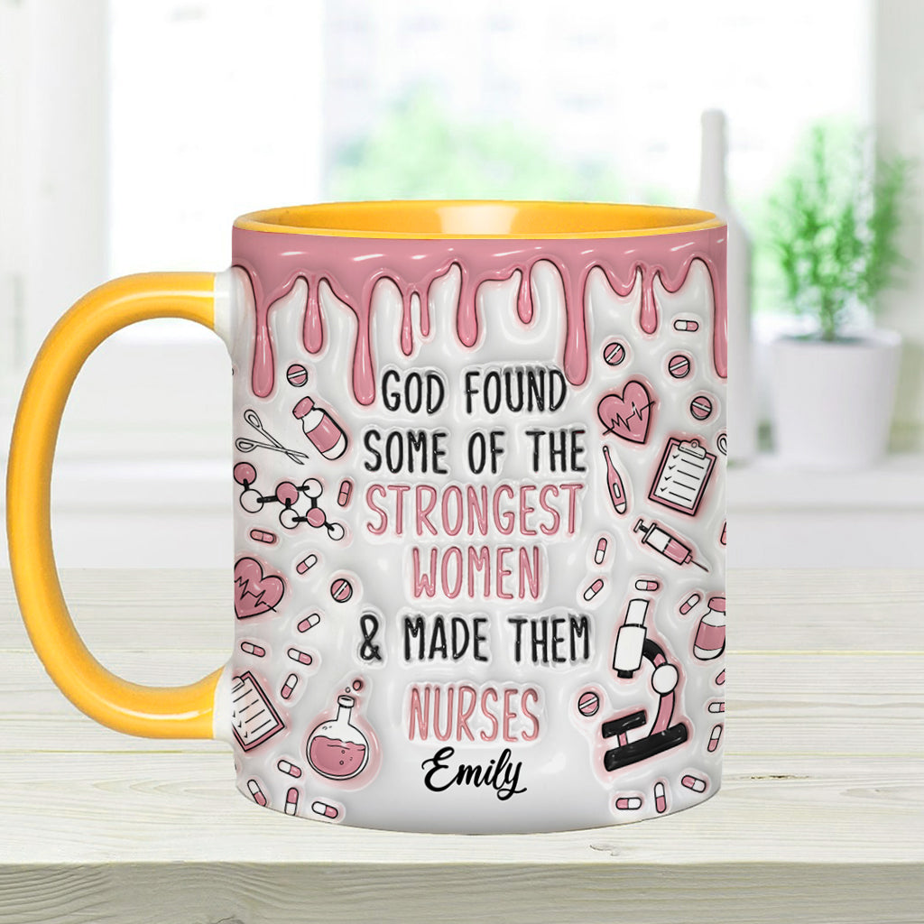 Dieu a choisi des femmes exceptionnelles et en a fait des infirmières - Mug personnalisé pour infirmière