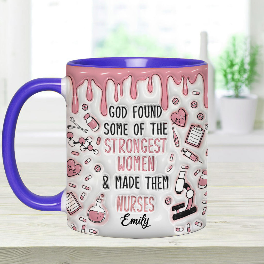 Dieu a choisi des femmes exceptionnelles et en a fait des infirmières - Mug personnalisé pour infirmière