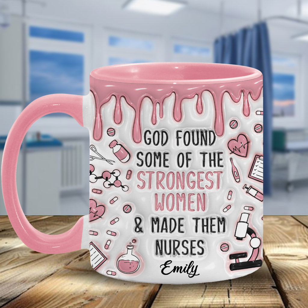 Dieu a choisi des femmes exceptionnelles et en a fait des infirmières - Mug personnalisé pour infirmière