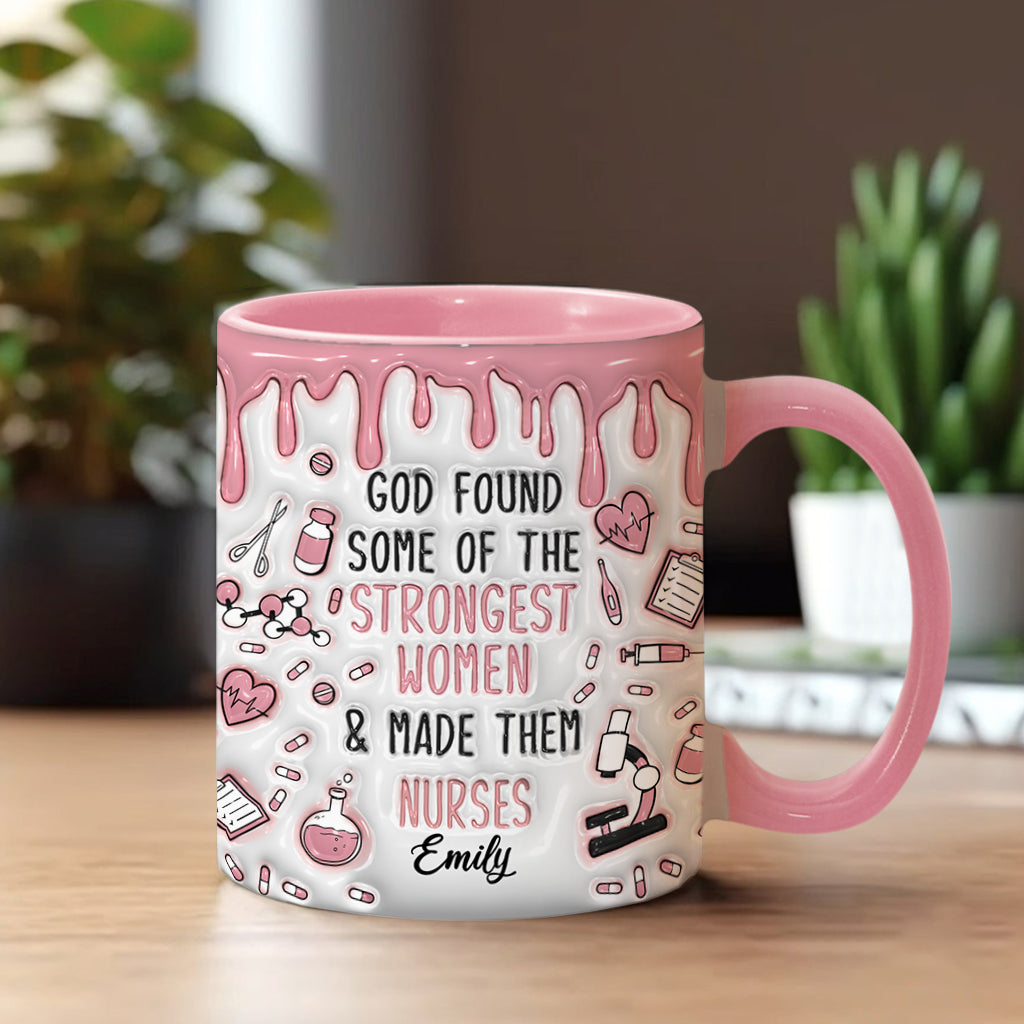 Dieu a choisi des femmes exceptionnelles et en a fait des infirmières - Mug personnalisé pour infirmière