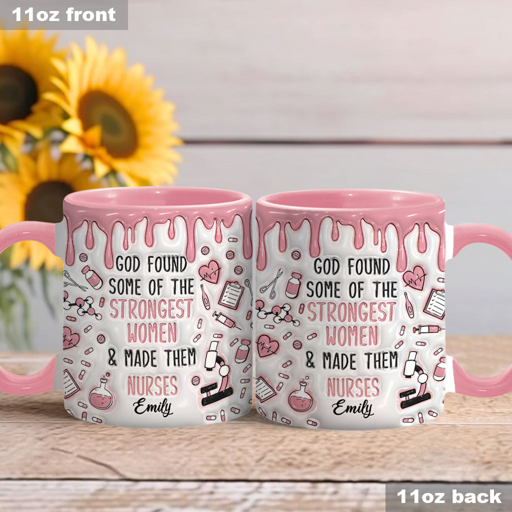 Dieu a choisi des femmes exceptionnelles et en a fait des infirmières - Mug personnalisé pour infirmière