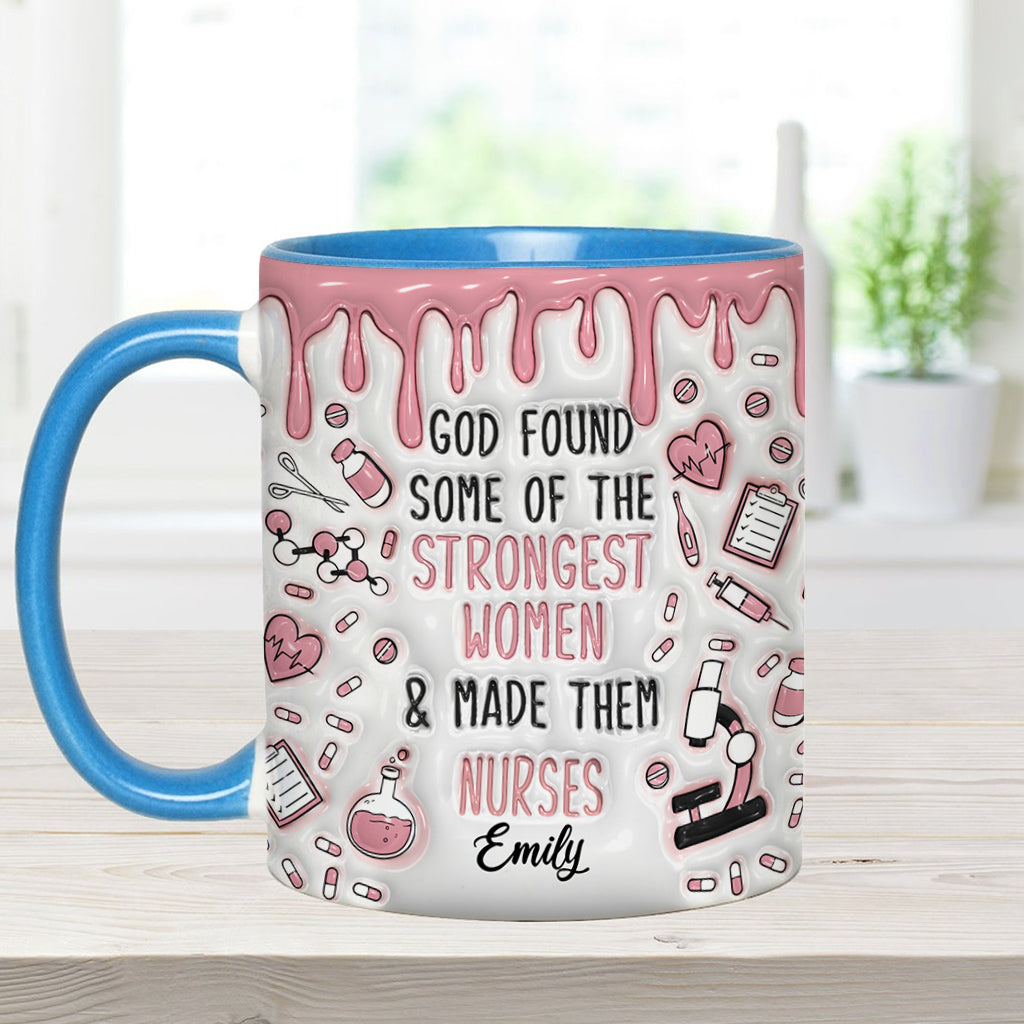 Dieu a choisi des femmes exceptionnelles et en a fait des infirmières - Mug personnalisé pour infirmière