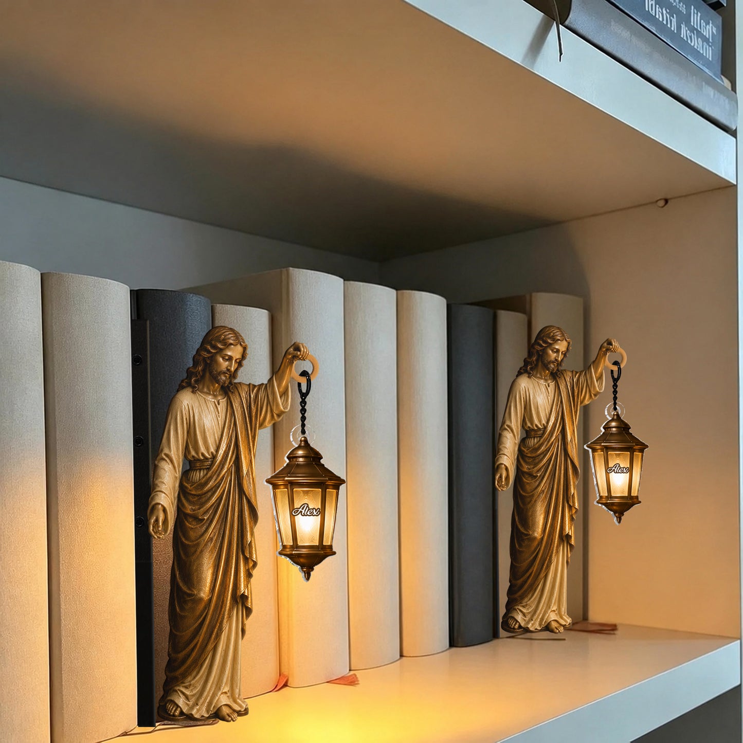 Believer - Lampe de bibliothèque chrétienne personnalisée