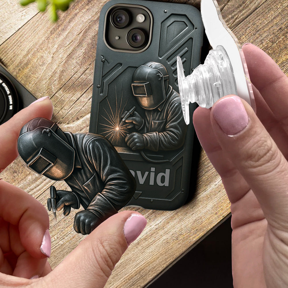 Coque de téléphone personnalisée avec motif de soudeur - Hommes soudeurs stylés