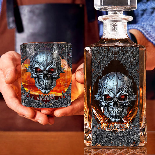 Crâne Cool - Carafe à whisky personnalisée en forme de crâne